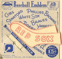 Red Sox Baseball Emblem